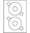 Этикетки Avery Zweckform для CD/DVD IJ+L+K+CL, d=117мм, матовые белые, 2шт/л, 100л/уп
