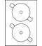 Этикетки Avery Zweckform для CD/DVD IJ+L+CL, d=117мм, матовые белые, 2шт/л, 25л/уп