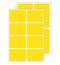 Этикетки Avery Zweckform Living, 47,5х35мм, 6шт/л, 4л/уп, п/э, всепогодные, перманент, желтые