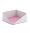Подставка для бумажного блока пластиковая ErichKrause Forte, Pastel, белая с розовой вставкой