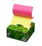 Бумага для заметок с клеевым краем STICK'N HOPAX POP-UP, 76*76 мм, желт/розов в диспенсере Цветы, 200 л