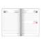 Ежедневник датированный 2020 А5, BRAUBERG "Select", кожа классик, белый, 138х213 мм