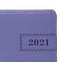 Ежедневник датированный 2021 А5 (138х213 мм) BRAUBERG "Imperial", кожзам, фиолетовый