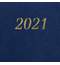 Ежедневник датированный 2021 А5 (138х213 мм) BRAUBERG "Iguana", кожзам, синий