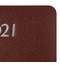 Ежедневник датированный 2021 А5 (138х213 мм) BRAUBERG "Profile", балакрон, коричневый