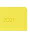 Ежедневник датированный 2021 А5 (138х213 мм) BRAUBERG "Select", балакрон, желтый