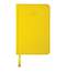 Ежедневник датированный 2021 МАЛЫЙ ФОРМАТ (100х150 мм) А6, BRAUBERG "Rainbow", кожзам, желтый