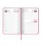 Ежедневник датированный 2021 МАЛЫЙ ФОРМАТ (100х150 мм) А6, BRAUBERG "Select", балакрон, розовый