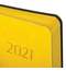 Ежедневник датированный 2021 А5 (138х213 мм) BRAUBERG "Stylish", кожзам, желтый