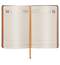 Ежедневник датированный 2021 А5 (138х213 мм) BRAUBERG "Stylish", кожзам, оранжевый