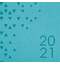 Ежедневник датированный 2021 А5 (138х213 мм) BRAUBERG "Glance", кожзам, бирюзовый