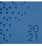 Ежедневник датированный 2021 А5 (138х213 мм) BRAUBERG "Glance", кожзам, синий