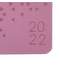 Еженедельник датированный 2022 МАЛЫЙ ФОРМАТ 95х155 мм А6, BRAUBERG "Glance", под кожу, розовый