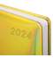 Ежедневник датированный 2024 А5 138x213 мм, BRAUBERG "Holiday", под кожу, "зеркальный", золотой