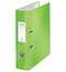 Папка-регистратор Leitz WOW, картон, 80 мм, зеленый
