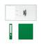 Папка-регистратор Erich Krause Бизнес, сверху пластик, внутри - картон, 50 мм, зеленый