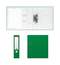 Папка-регистратор Erich Krause Бизнес, сверху пластик, внутри - картон, 70 мм, зеленый