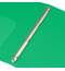Папка с кольцевым механизмом Бюрократ, пластик, 4 кольца, корешок 27 мм, зеленый