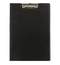 Папка-планшет BRAUBERG, А4 (340х240 мм), с прижимом и крышкой, картон/ПВХ, РОССИЯ, черная