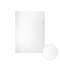 Папка-уголок пластиковая ErichKrause Diamond Total White, A4, полупрозрачная, белый 