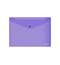 Папка-конверт на кнопке пластиковая ErichKrause Fizzy Vivid, полупрозрачная, A4, ассорти 