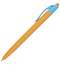 Ручка шариковая масляная автоматическая BRAUBERG "FRUITY RX", СИНЯЯ, soft-touch, узел 0,7 мм, линия письма 0,35 мм