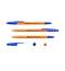 Ручка шариковая ErichKrause R-301 Orange Stick 0.7, цвет чернил синий (в пакете по 4 шт.)