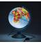 Глобус физический/политический GLOBEN "Классик Евро", диаметр 250 мм, рельефный, с подсветкой
