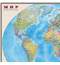 Карта настенная "Мир. Политическая карта", М-1:20 млн., размер 156х101 см, ламинированная