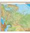 Карта настенная "Россия. Физическая карта", М-1:7 млн., размер 122х79 см, ламинированная, тубус