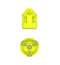 Подставка настольная пластиковая вращающаяся ErichKrause Mini Desk, Neon Solid, желтый