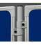 Доска фетровая 120х90 TMT129 2x3, модерационная, синяя, 2-х ст., алюм. рама GTO (без ножек, без креплений), 1 секция