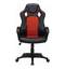 Кресло для руководителя Brabix "Rider EX-544", экокожа черная/ткань красная