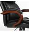 Кресло офисное BRABIX PREMIUM "Magnum EX-701", дерево, рециклированная кожа, черное