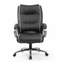 Кресло офисное BRABIX PREMIUM "Strong HD-009", НАГРУЗКА до 200 кг, экокожа черная, ткань серая