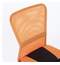 Кресло компактное BRABIX "Smart MG-313", без подлокотников, комбинированное, черное/оранжевое