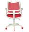 Кресло CH-W797/R/TW-97N белый пластик, спинка/сетка красная, ткань, красное