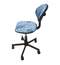Кресло детское КР09Л, без подлокотников, голубое с рисунком, КР01.00.09Л-110