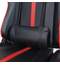 Кресло компьютерное BRABIX "GT Carbon GM-120", две подушки, экокожа, черное/красное