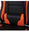 Кресло компьютерное BRABIX "GT Racer GM-100", две подушки, экокожа, черное/оранжевое