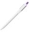 Ручка шариковая Bolide, белая с фиолетовым