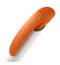 Ручка шариковая Clear Solid, белая с оранжевым