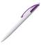 Ручка шариковая Bento, белая с фиолетовым