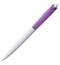 Ручка шариковая Bento, белая с фиолетовым