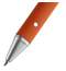 Ручка шариковая Button Up оранжевая с серебристым