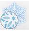 Украшение для окон и стекла ЗОЛОТАЯ СКАЗКА "Голубые снежинки 1", 30х38 см, ПВХ