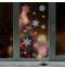 Украшение для окон и стекла ЗОЛОТАЯ СКАЗКА "Разноцветные снежинки 2", 30х38 см, ПВХ