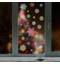 Украшение для окон и стекла ЗОЛОТАЯ СКАЗКА "Разноцветные снежинки 3", 30х38 см, ПВХ