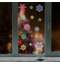 Украшение для окон и стекла ЗОЛОТАЯ СКАЗКА "Разноцветные снежинки 4", 30х38 см, ПВХ