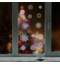 Украшение для окон и стекла ЗОЛОТАЯ СКАЗКА "Цветные снежинки 1", 30х38 см, ПВХ